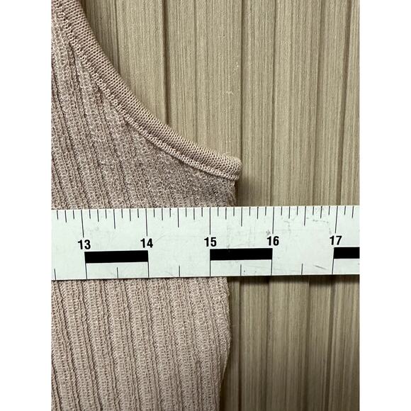 ZARA Sleeveless Ribbed Tie Front Top Sz L Women's Top - Picture 7 of 8